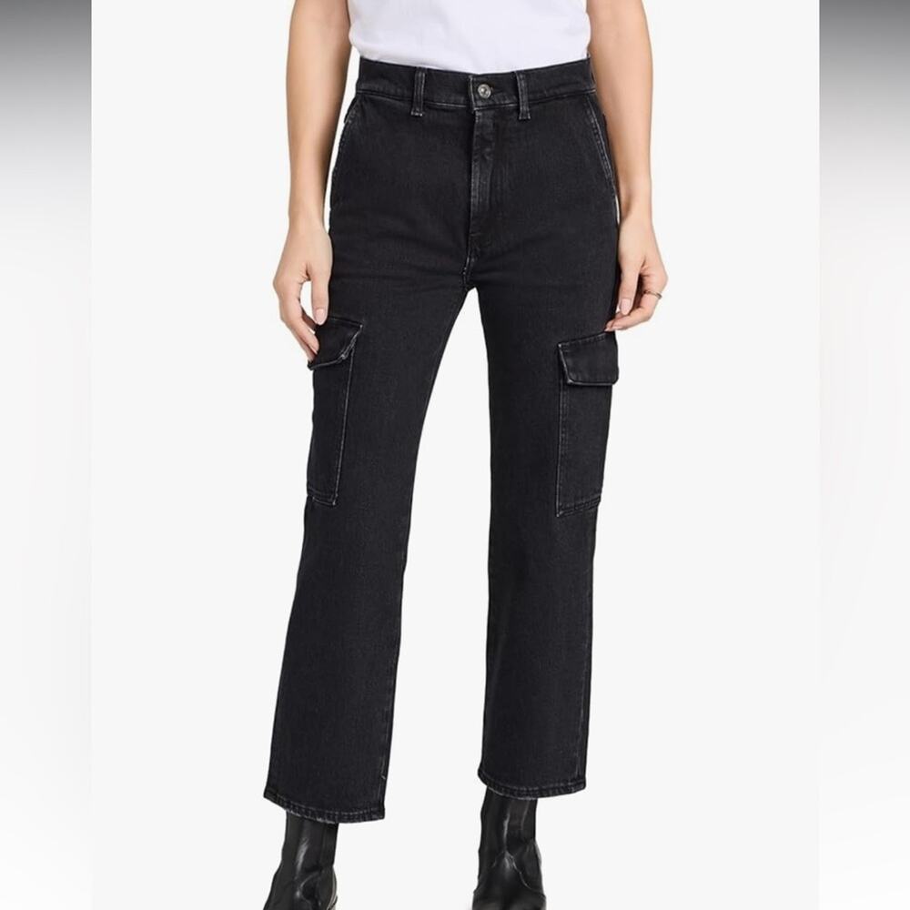 Womens 7 for all Mankind Womens Logan Cargo Jean in Collide Size 30
